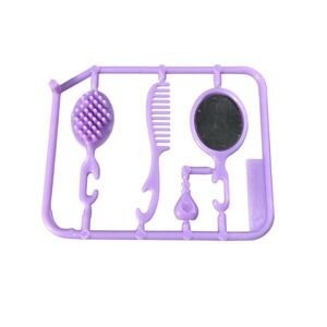 Vintage Barbie Purple Mirror‎ Comb and Brush Set